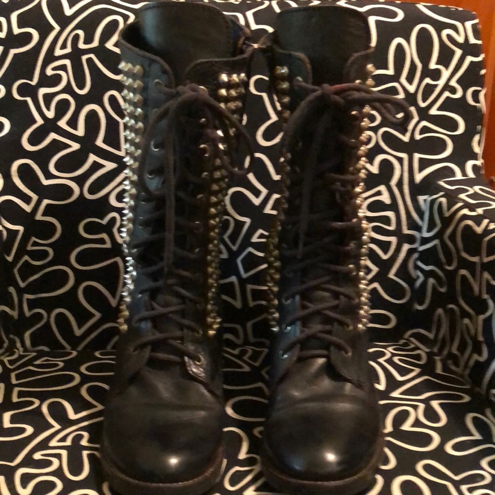 Steve Madden studded Tropador leather boots